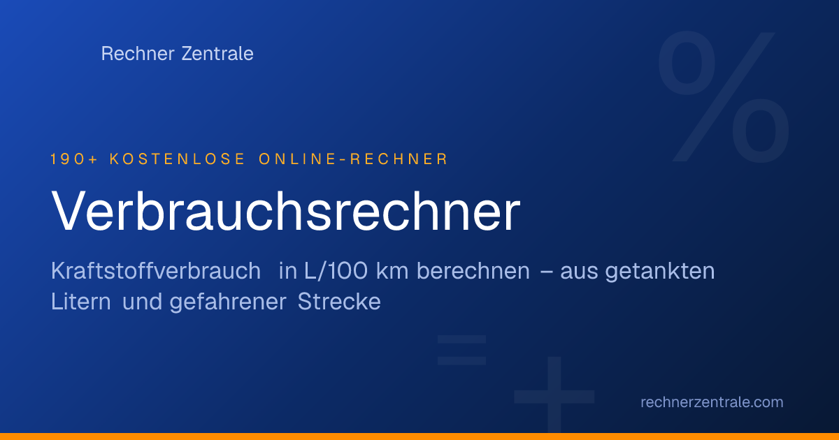 Liter Verbrauch Rechner